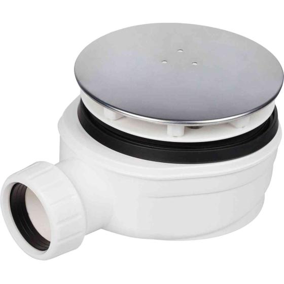 1,0 PZ Di PILETTA DOCCIA RIBASSATA D. 90 CON COPERCHIO INOX 