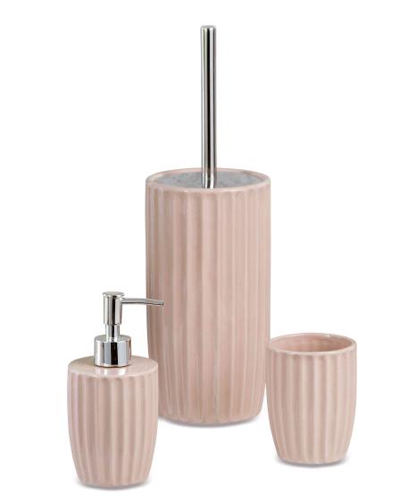 3,0 PZ Di SET DA BAGNO CERAMICA 3 PEZZI COLORI ASSORTITI