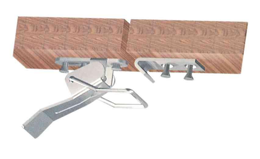6,0 BL Di BL CHIUSURA PER TAVOLO A LEVA FERRO ZINC 77 MM 2 P