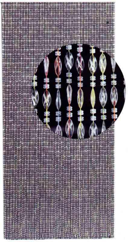 1,0 PZ Di TENDA CORALLO 125XH240 CM CRISTALLO MULTICOLOR