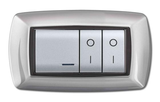 1,0 PZ Di PLACCA LIFE MOD. LIVING PLAS.ALLUMINIO CH. 4P
