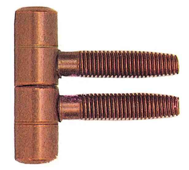 6,0 BL Di BL CERNIERA ANUBA ACCIAIO BRONZATO D 14 MM 2 PZ