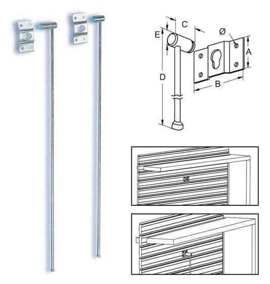 6,0 BL Di BL SICURA PER TAPPARELLA LEGNO METAL 58X500 MM