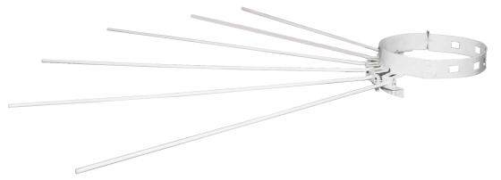 10,0 PZ Di STENDIBIANCHERIA A RAGGIERA D 8/14 CM BIANCO