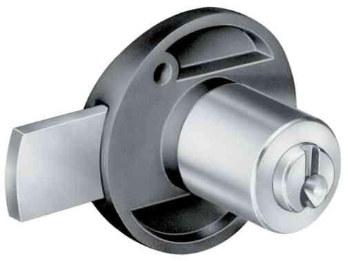 10,0 PZ Di SERRATURA PER MOBILI 2131 ORIZZON CIL D 16,5X20 MM