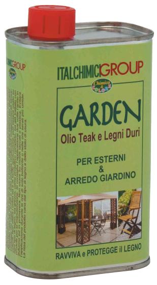 12,0 PZ Di GARDEN OLIO PER TEAK E LEGNI DURI ML.0,500
