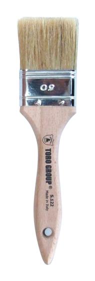 12,0 PZ Di PENNELLESSA BIONDA MANICO LEGNO S.122 50 MM