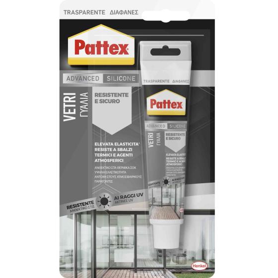 12,0 PZ Di PATTEX SILICONE VETRI  50 ML