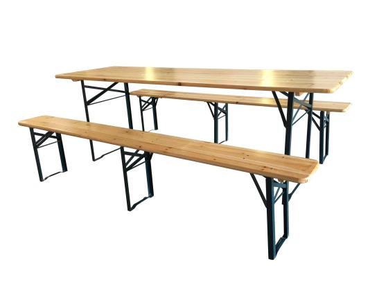 1,0 CF Di SET BIRRERIA IN LEGNO/METALLO  CM.220X70X76H