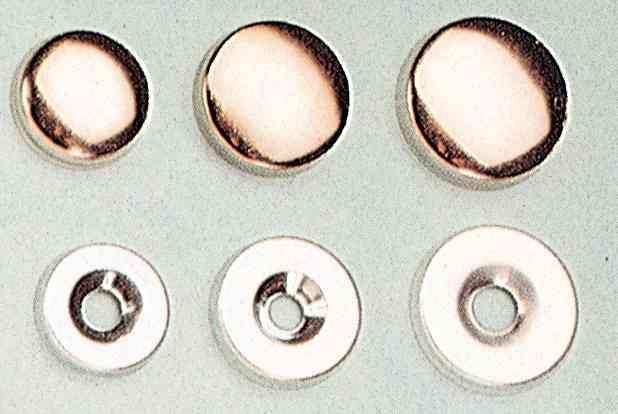 5,0 SC Di SC BORCHIA COPRIVITE OTTONE NICHELATO 16 MM DA 12 