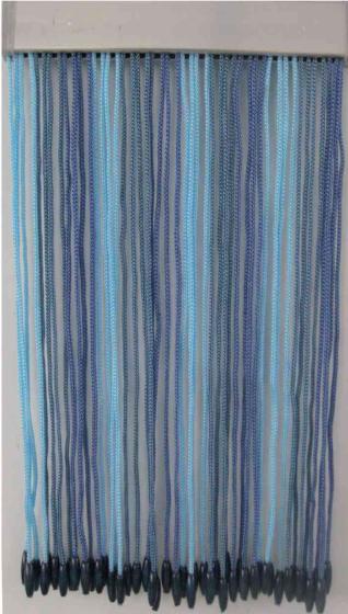 1,0 PZ Di TENDA CORDONCINO 125XH240 CM AZZURRO