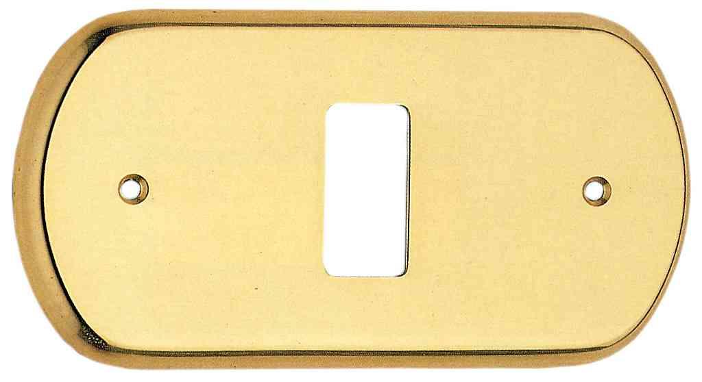 6,0 BL Di BL COPRINTERRUTTORE OTTONE AURORA 2P LUC V*