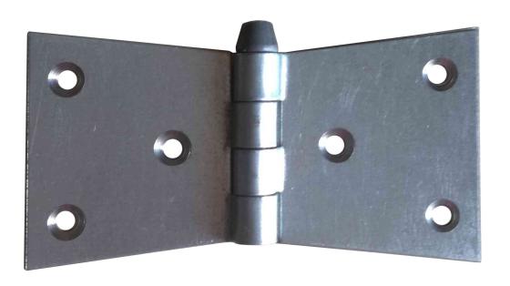 25,0 PZ Di CERNIERA A CODA DI RONDINE 106 FERRO  94X50 MM