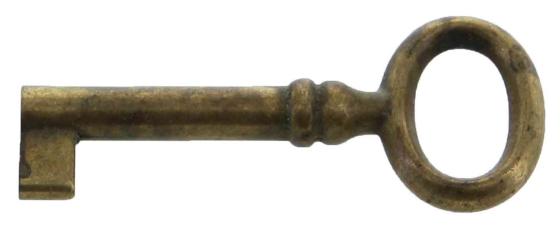 6,0 BL Di BL CHIAVE PER MOBILI 33718 24X56 MM OTTONE ANTICAT