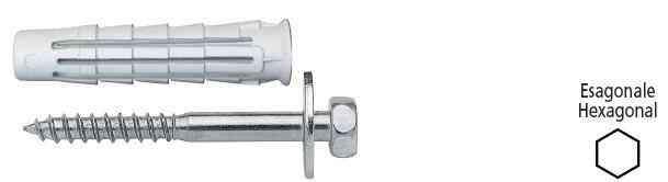 5,0 SC Di SC ELEMATIC TASSELLO T6 VTE R 12X60 CON VITE  5 PZ