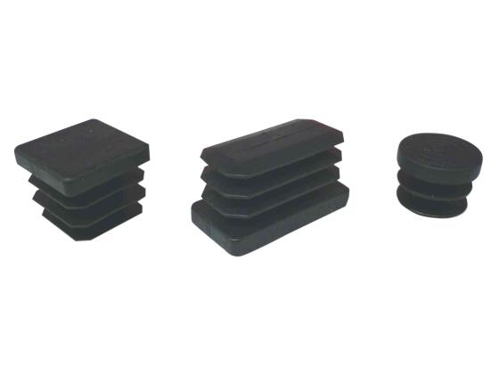 6,0 BL Di BL PUNTALE ALETTATO TONDO 16 MM NERO 10 PZ