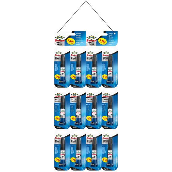 24,0 PZ Di BOSTIK SUPER GLUE 3 G JUMBO CARD BLISTER