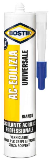 24,0 PZ Di BOSTIK ACRILICO EDILIZIA 300 ML GRIGIO CARTUCCIA
