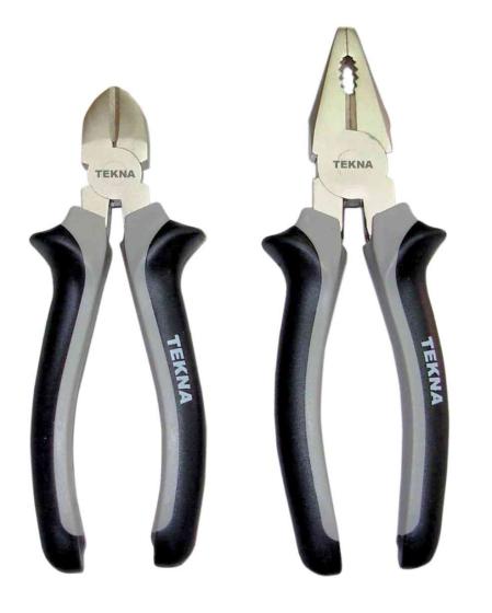 1,0 CF Di PINZE TEKNA PRO SET 2 PZ SATINATO*