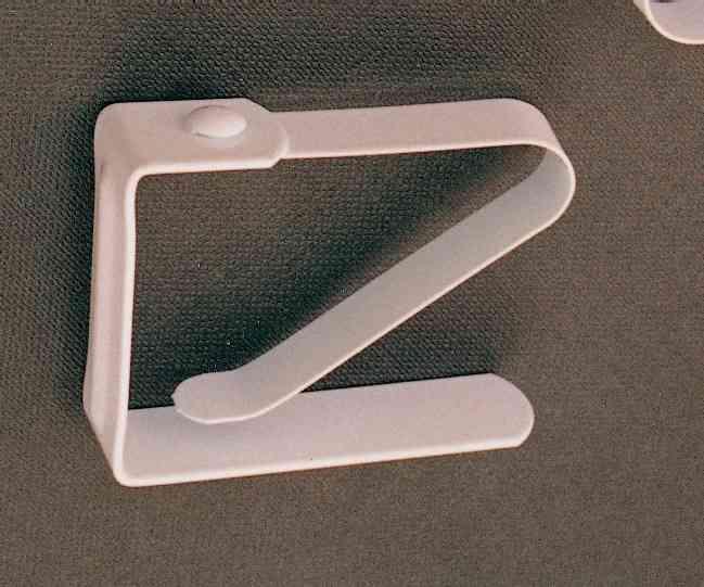 6,0 BL Di BL FERMATOVAGLIA LACCATO BIANCO 4 PZ