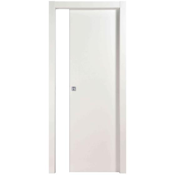 1,0 PZ Di PORTA MICROTEC 210X80 SCORREV. BIANCO
