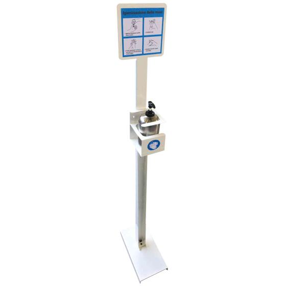 1,0 PZ Di PORTA DISPENSER GEL PIANTANA  D 80 MM H 1250