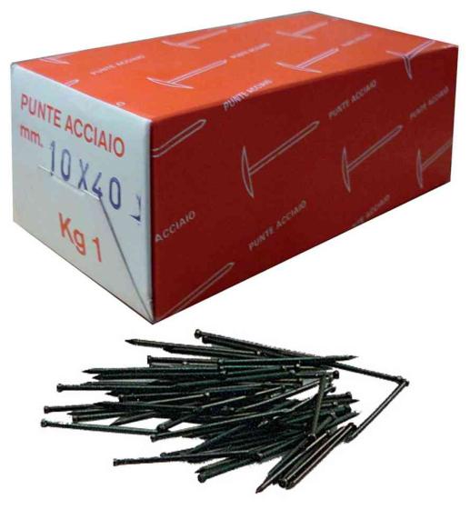 10,0 SC Di SC CHIODI TESTA GRUPPINO ACCIAIO 7X25  80 G*