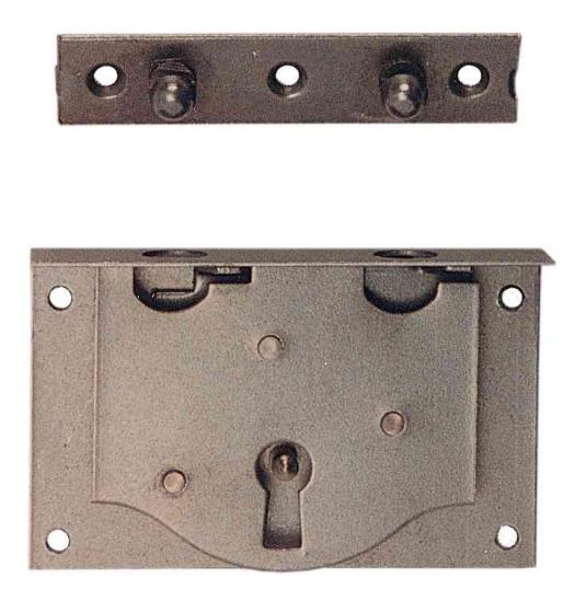 6,0 BL Di BL SERRATURA PER CASSA 25 MM