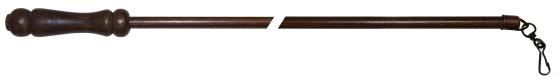 1,0 PZ Di FRUSTA IN LEGNO PER TENDA 125 CM CILIEGIO