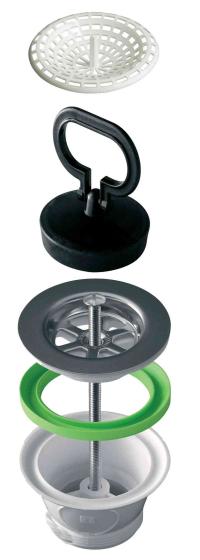 6,0 BL Di BL PILETTA PER LAVELLO INOX 1.1/2D.70*