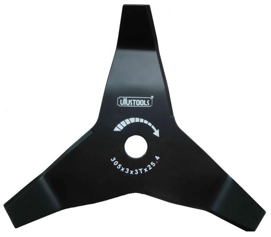 1,0 PZ Di DISCO PER DECESPUGLIATORE 3 DENTI C/ALETTE 305X4,0