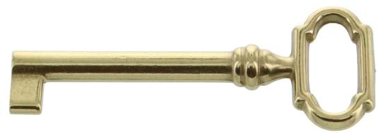 6,0 BL Di BL CHIAVE PER MOBILI 33727 OTTONE LUCIDO 2 PZ