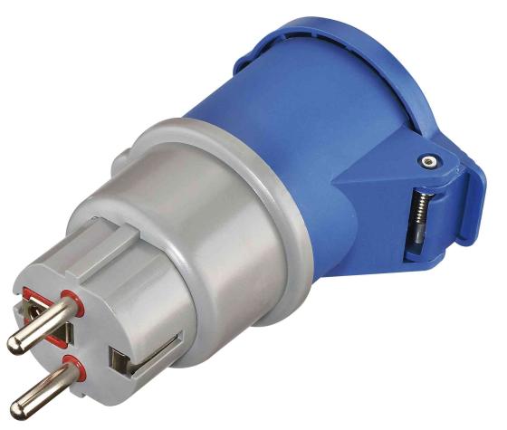 10,0 PZ Di ADATTATORE INDUSTRIALE SPINA SCHUKO-PRESA 16A 220V