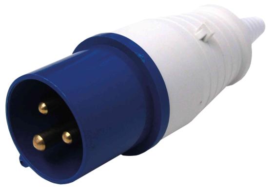 10,0 PZ Di SPINA INDUSTRIALE 16A 2P+T 220 V  FIG.1
