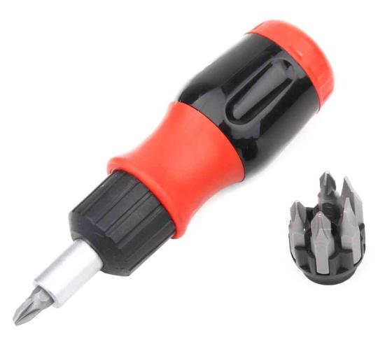 2,0 PZ Di CACCIAVITE A CRICCHETTO C0N 6 INSERTI