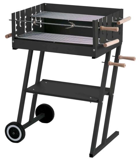 1,0 PZ Di BARBECUE IN ACCIAIO STEAK HOUSE 60X45XH90 CM