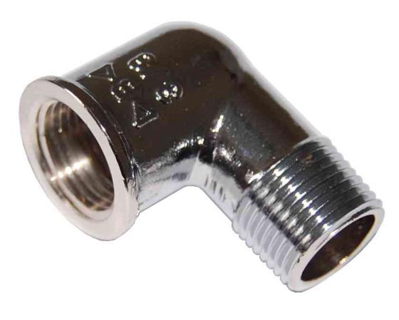 10,0 PZ Di IDRAULICA - GOMITO MF 92 OTTONE CROMATO D 3/4