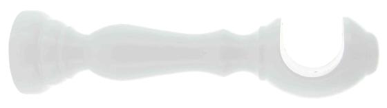 1,0 CP Di SUPPORTO LEGNO PER BASTONE BIANCO 10 CM 2 PZ