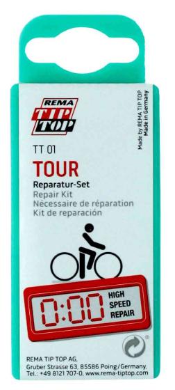 1,0 PZ Di KIT FORATURA BICICLETTA TIPTOP TOUR TT-01