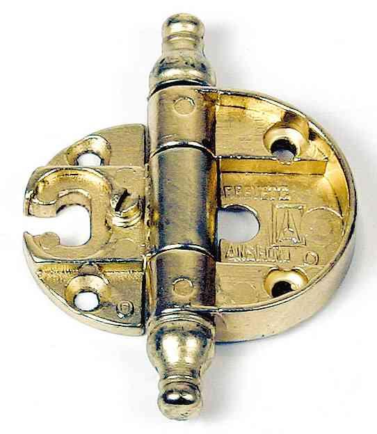 10,0 PZ Di CERNIERA PER MOBILI A0056 OTTONATO 35X18 MM*