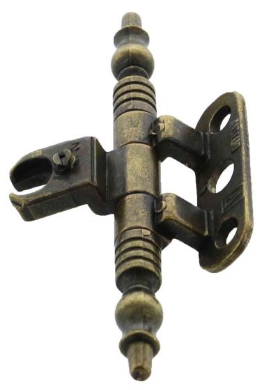 10,0 PZ Di CERNIERA PER MOBILI A0114 BRONZO ANTIC 46X14 MM*