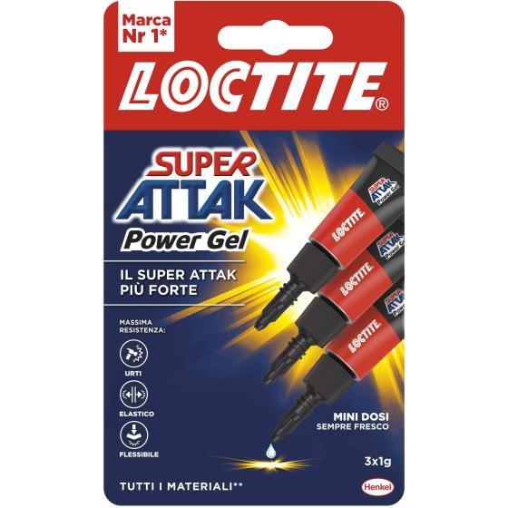 24,0 PZ Di ADESIVO ATTAK POWER GEL TRIO 3X1 G