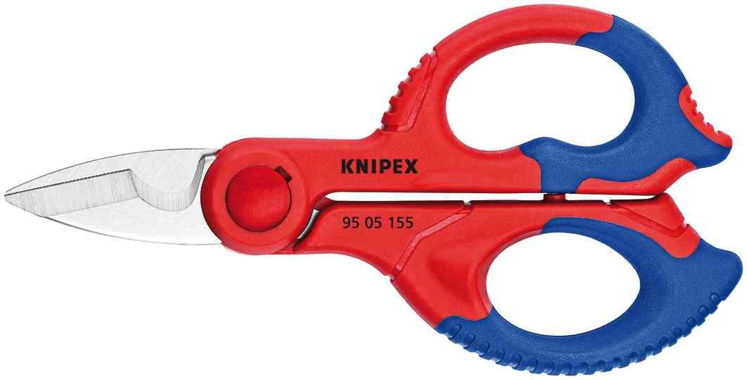 1,0 PZ Di KNIPEX FORBICI PER ELETTRICISTA 95.05   155 MM