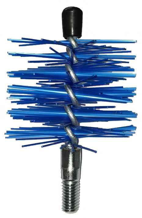 1,0 PZ Di SCOVOLO TONDO PER CAMINO NYLON M12 D 25 CM