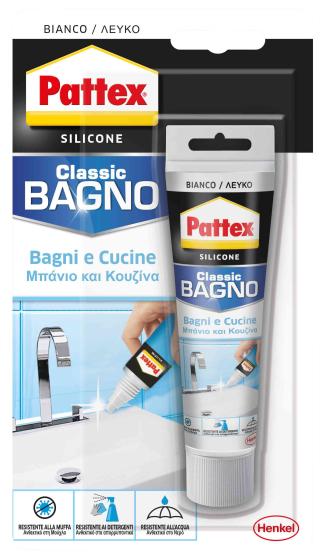 12,0 PZ Di PATTEX SILICONE CLASSIC BAGNI E CUCINE 50 ML