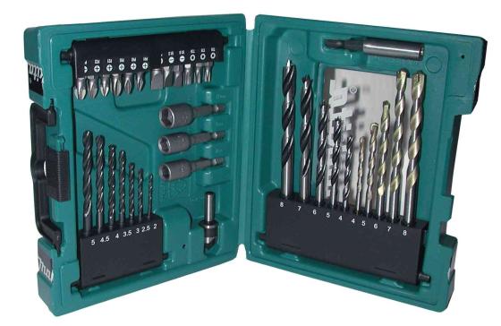 1,0 CF Di MAKITA KIT INSERTI E PUNTE PZ 34   D36980