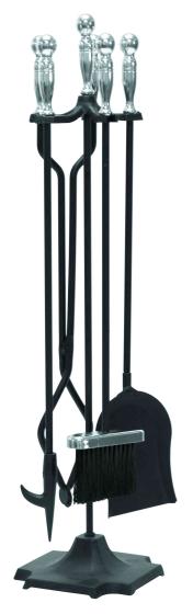 1,0 PZ Di SET CAMINO SFERA IMPUGNATURA CROMO SAT. 15CB