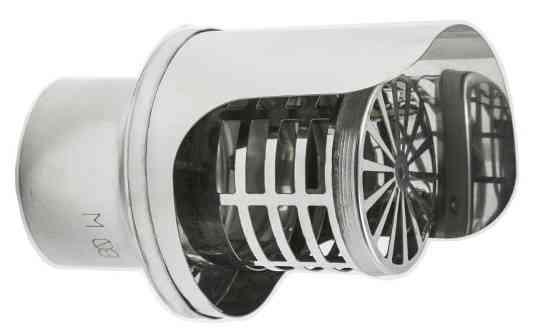 2,0 PZ Di TERMINALE INOX ORIZZONTALE D 10 CM