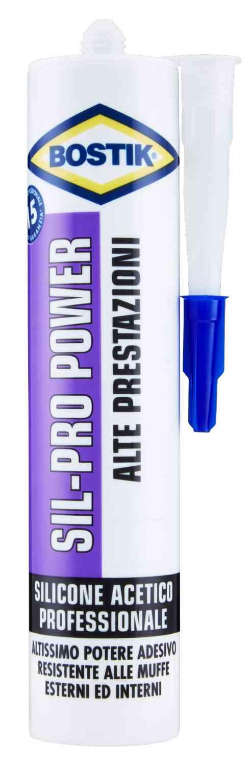 12,0 PZ Di BOSTIK CARTUCCIA SIL PRO POWER TESTA MORO 300 ML
