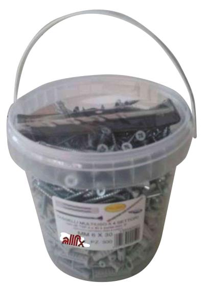1,0 CF Di ALLFIX 150 TASSELLI CON VITI F4 8X40 MM + PUNTA